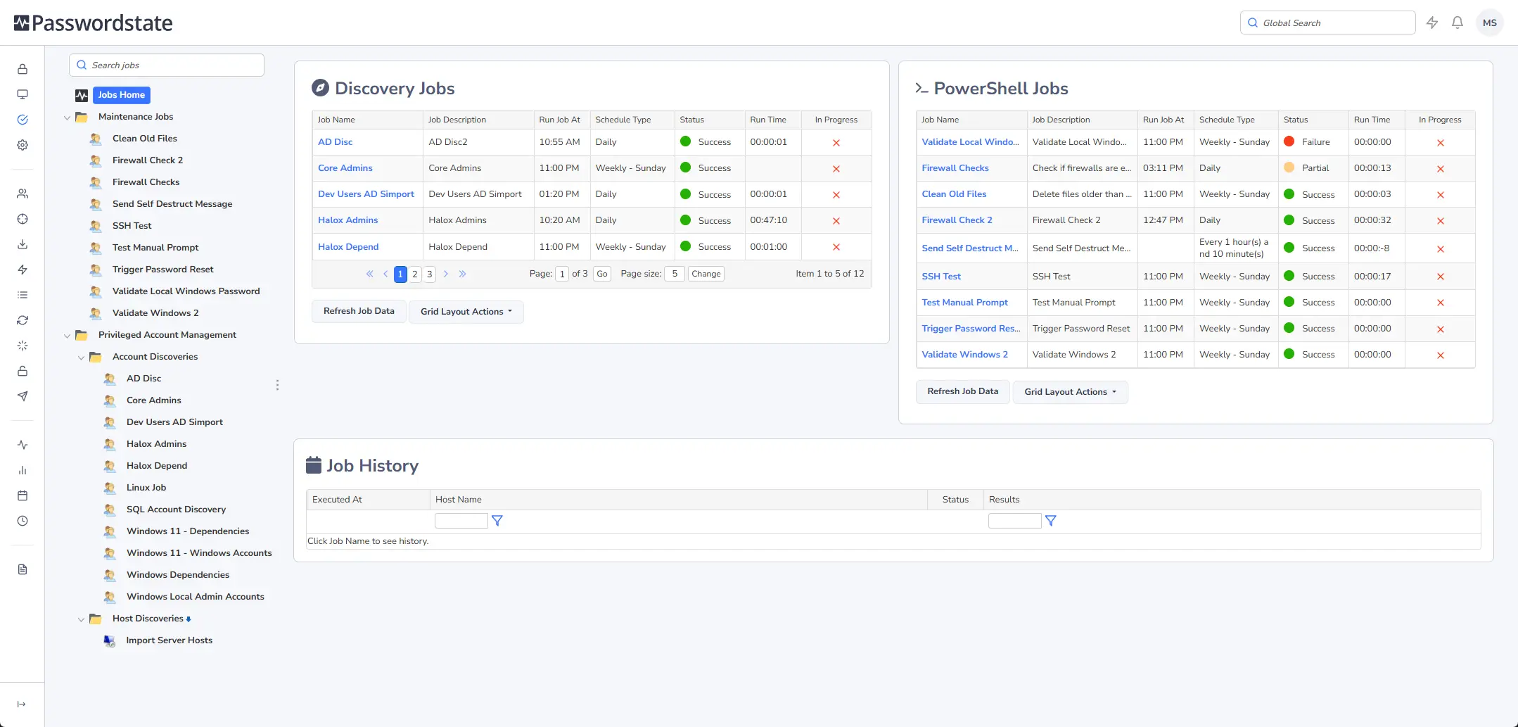 Jobs Dashboard