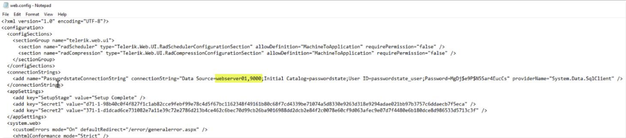 App Server Connection String 2