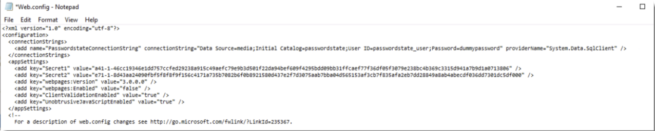 Web Server Web.Config