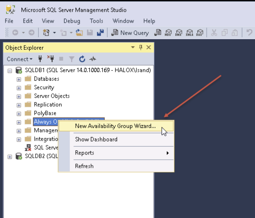 Basic Availability Groups Config