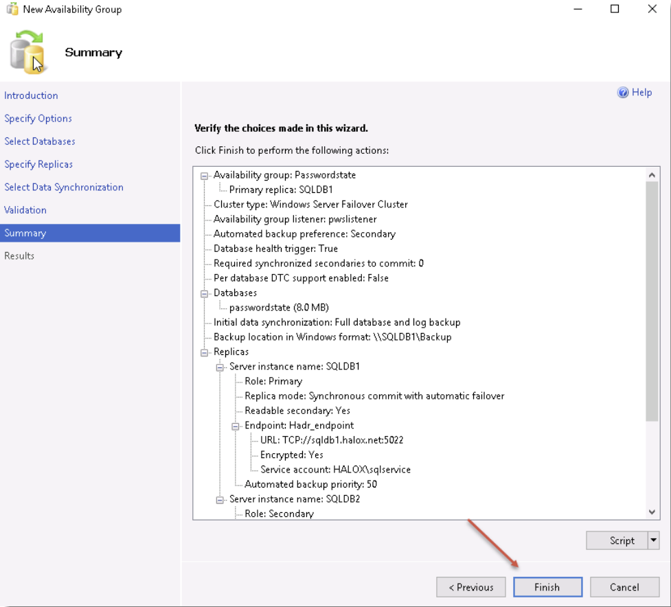 Basic Availability Groups Config 9