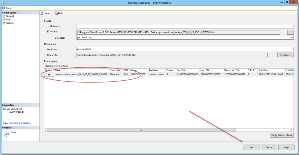 Database Restore 4