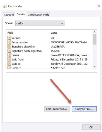 Remote Session Gateway Certificate