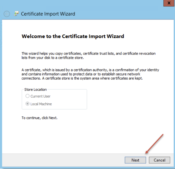 Import CA Certificate 2