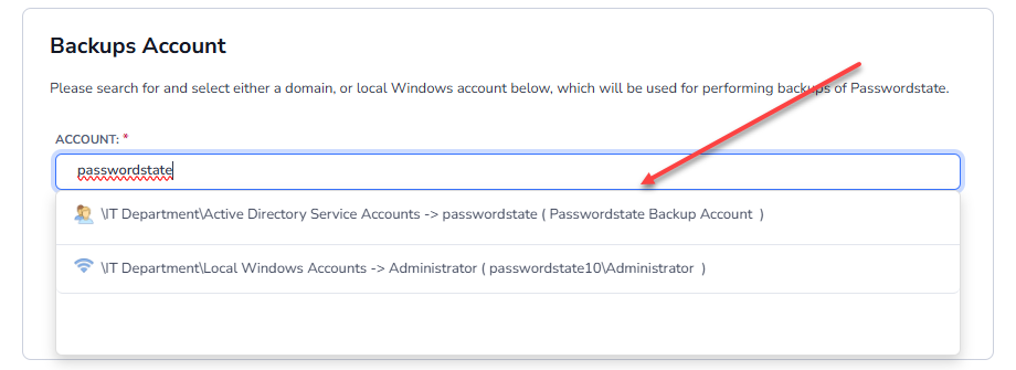 Passwordstate Back Ups