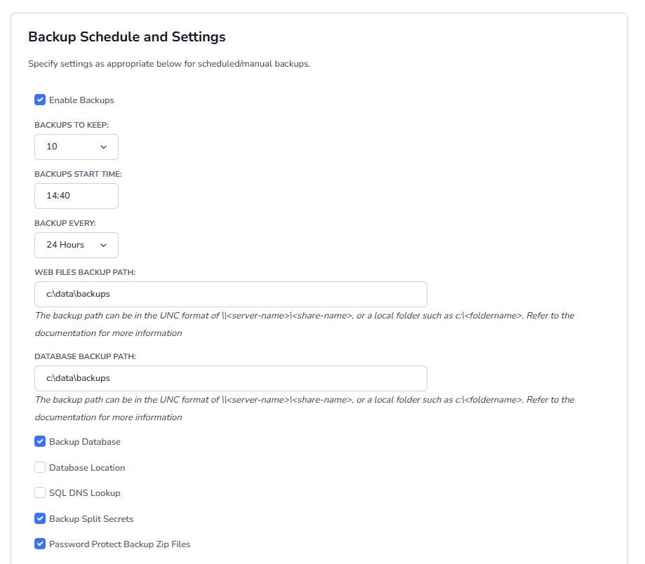 Passwordstate Back Ups 2