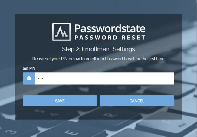 Password Reset Portal PIN Number
