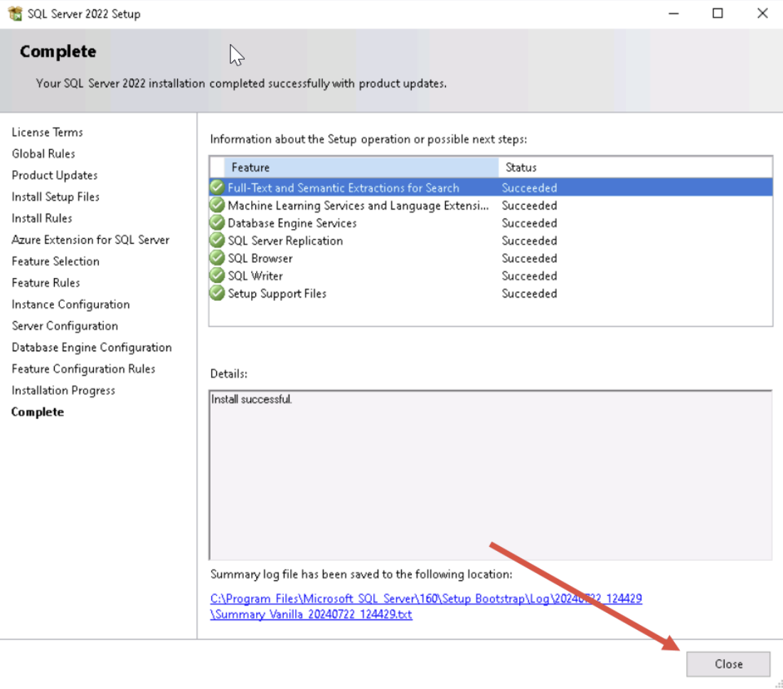 SQL Server 2022 Install 11