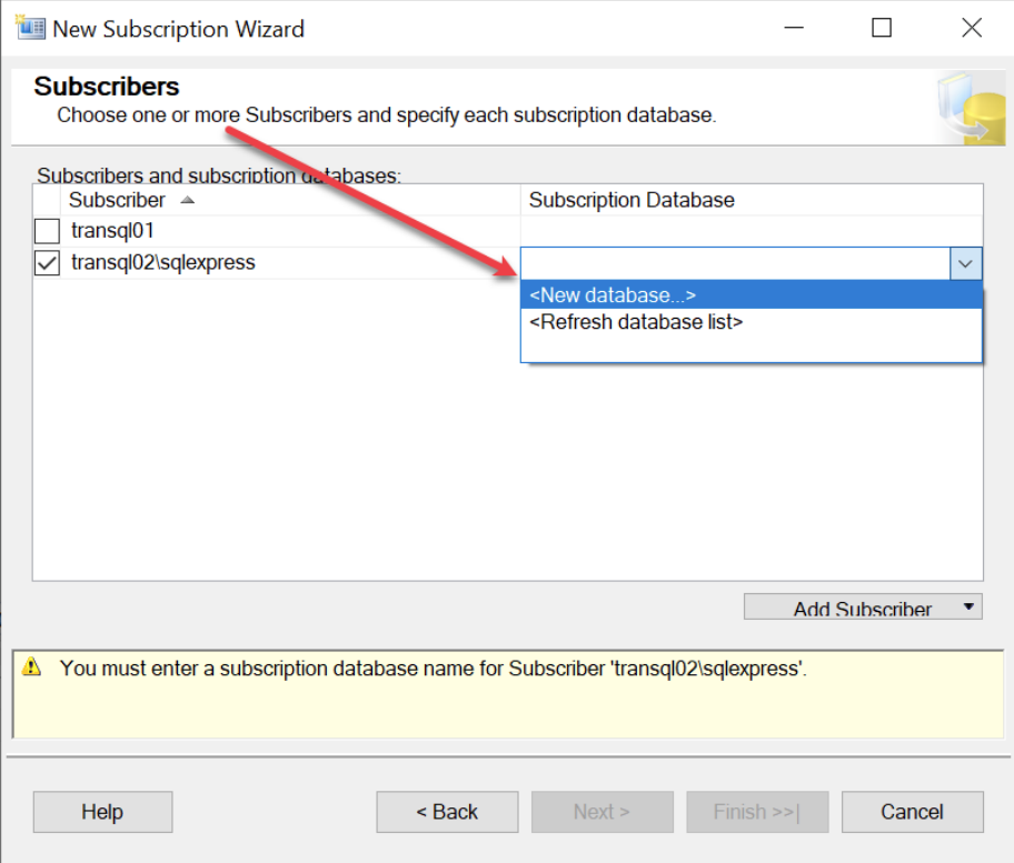 SQL Subscriber 7