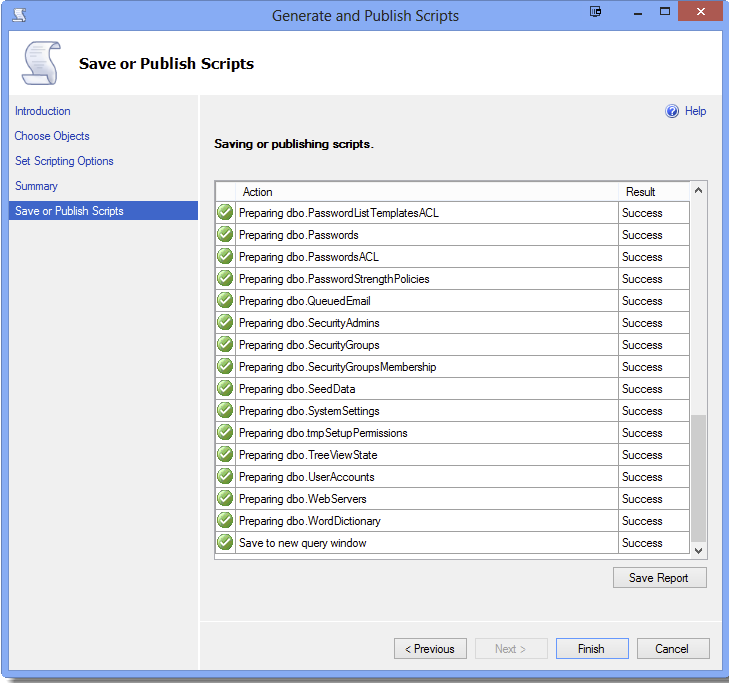 Generate Database Schema 6
