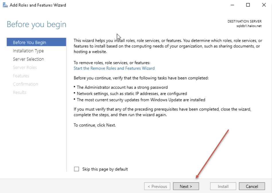 Windows FailOver Role