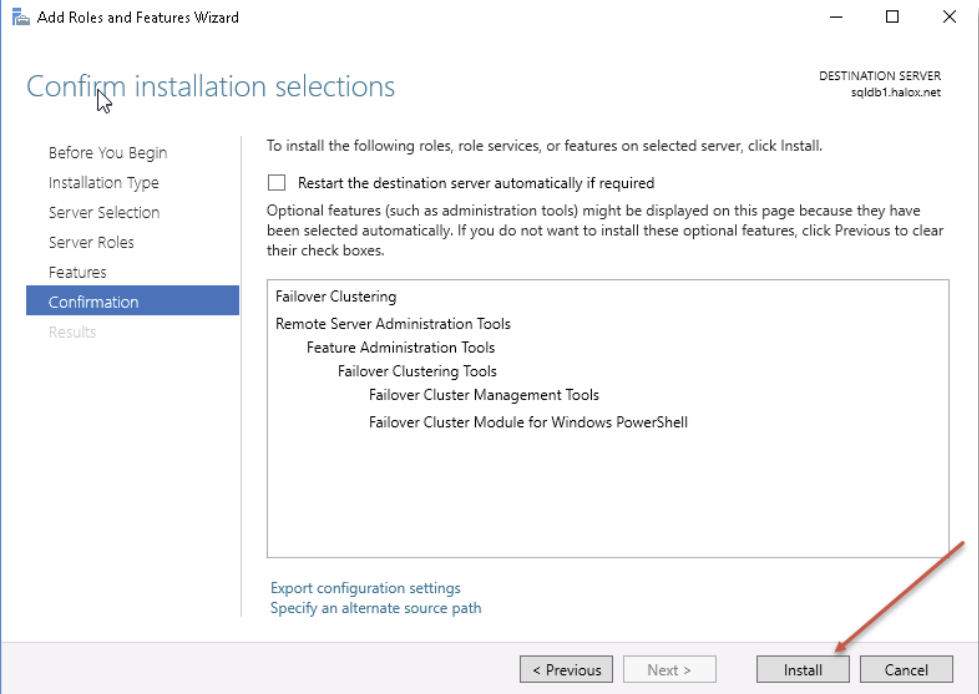 Windows FailOver Role 6