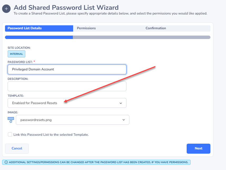 Back Up Password List