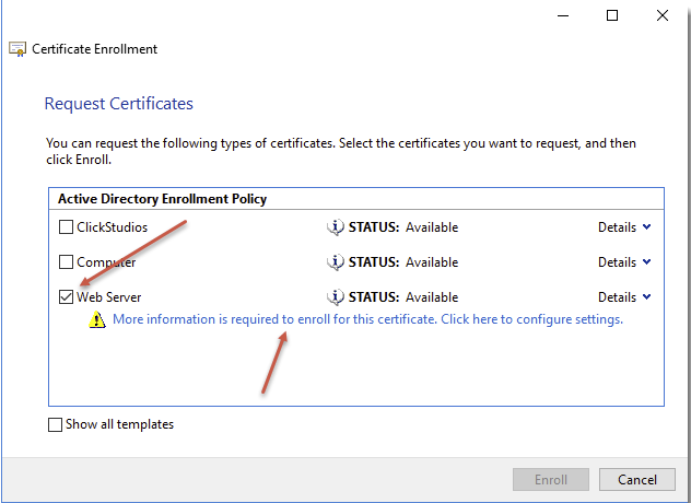 Certificate Enrollment 3