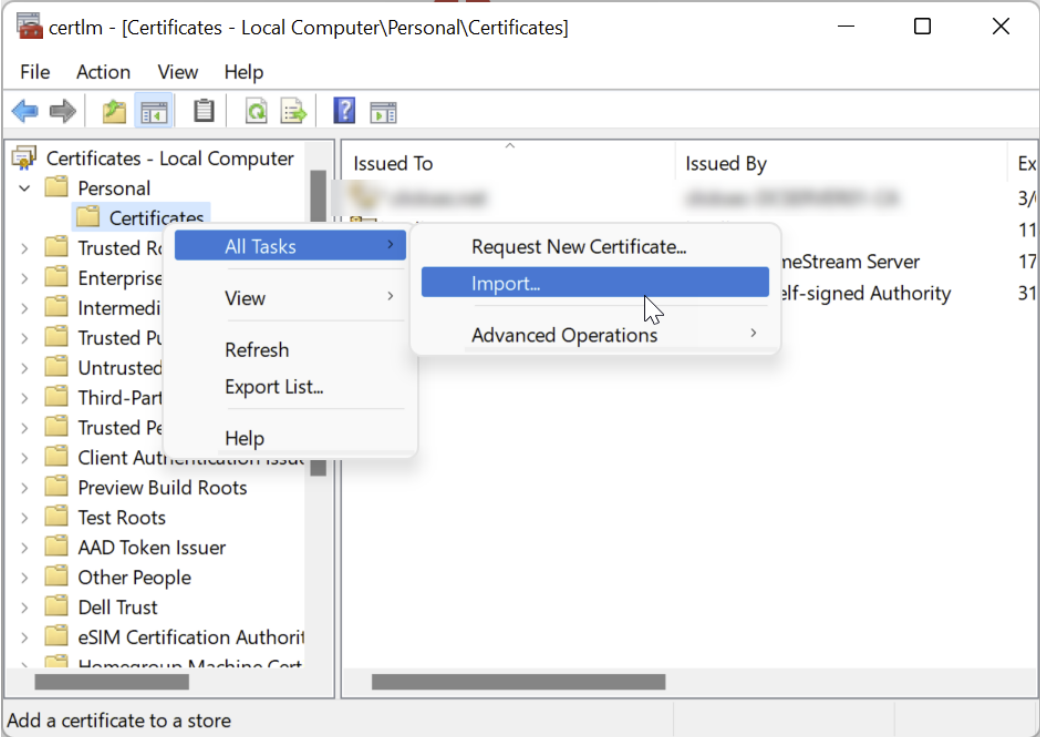 Certificate Gateway 6