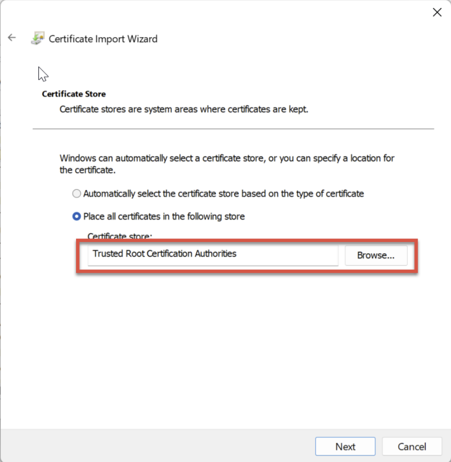 Certificate Gateway 7
