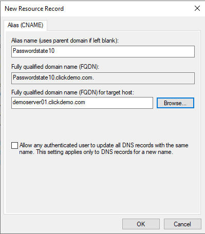 DNS Entry 