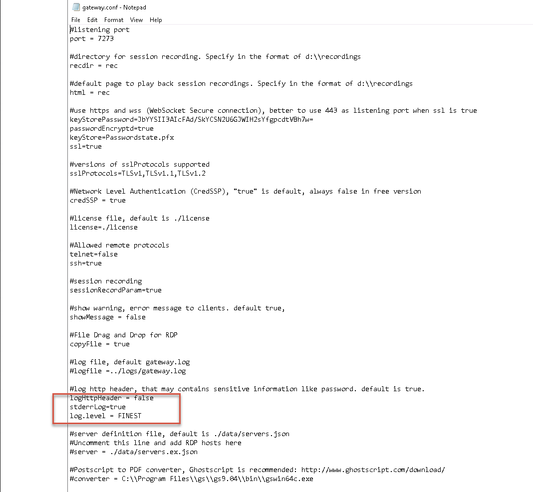 Gateway Config