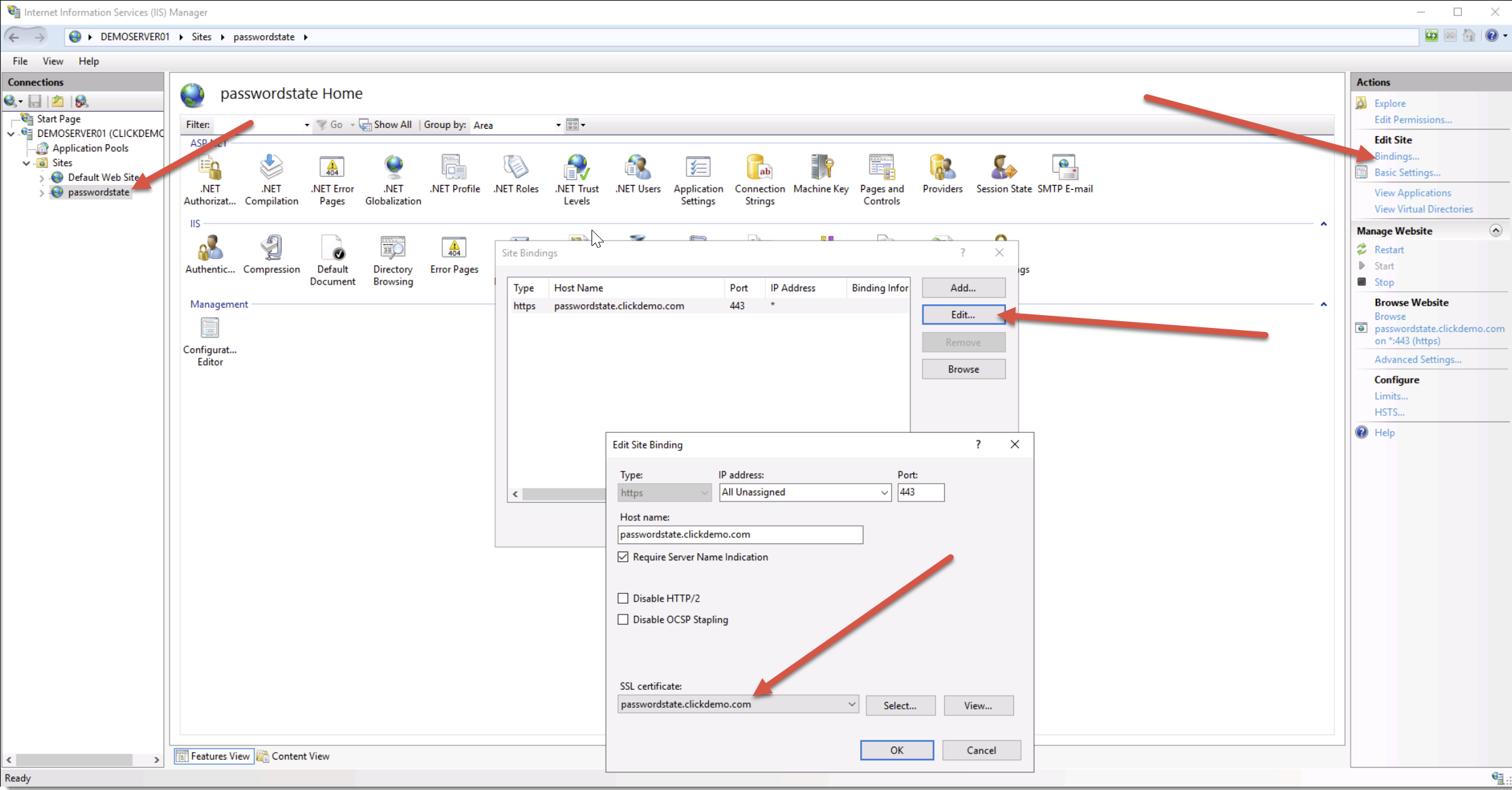 IIS Certificate Binding