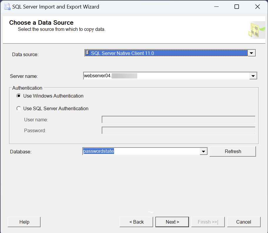 SQL Import Wizard 2