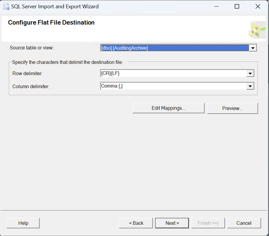SQL Import Wizard 5