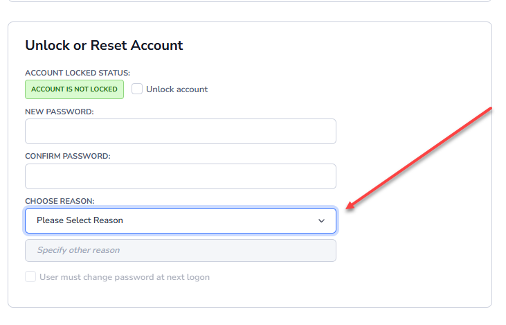 PRP Edit User Account