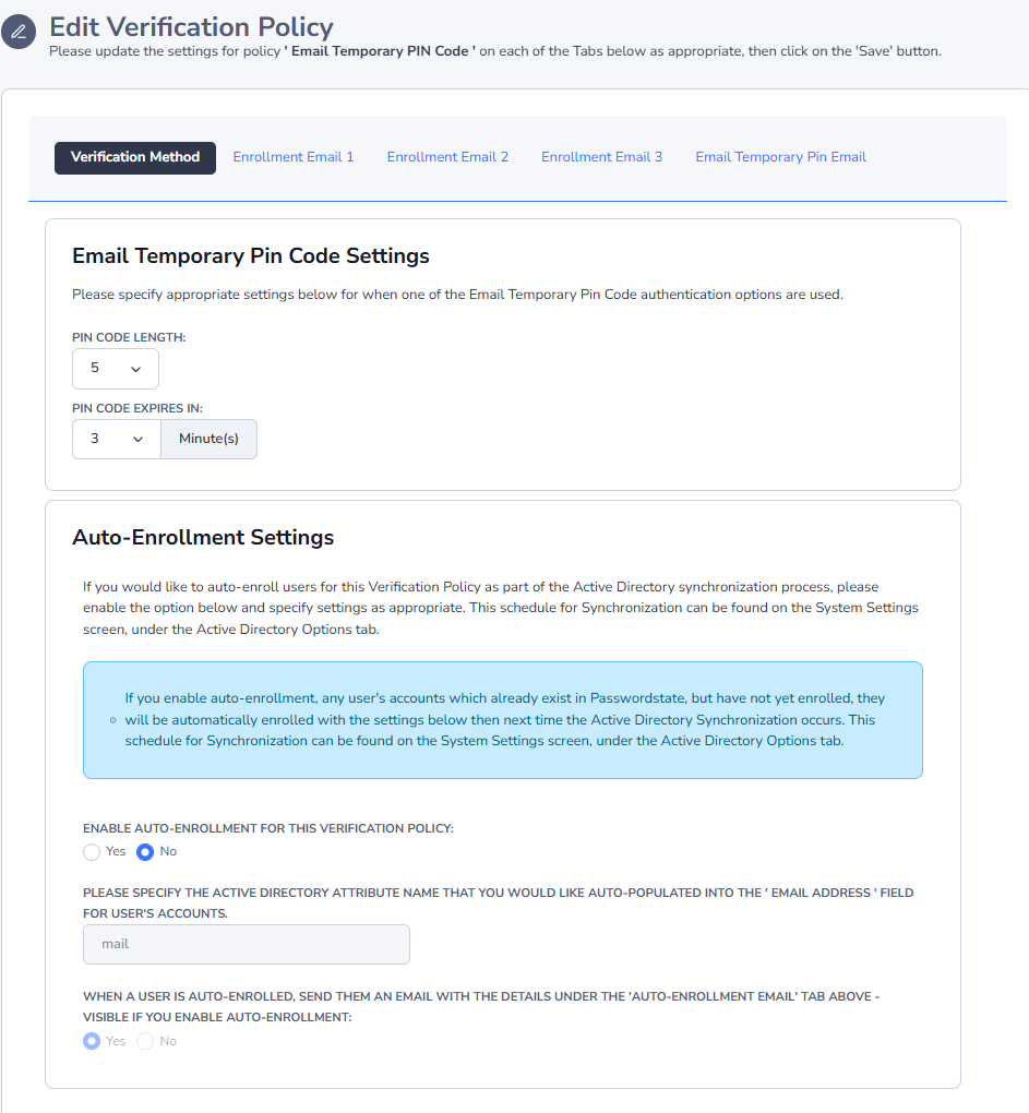 PRP Verification Policies 4