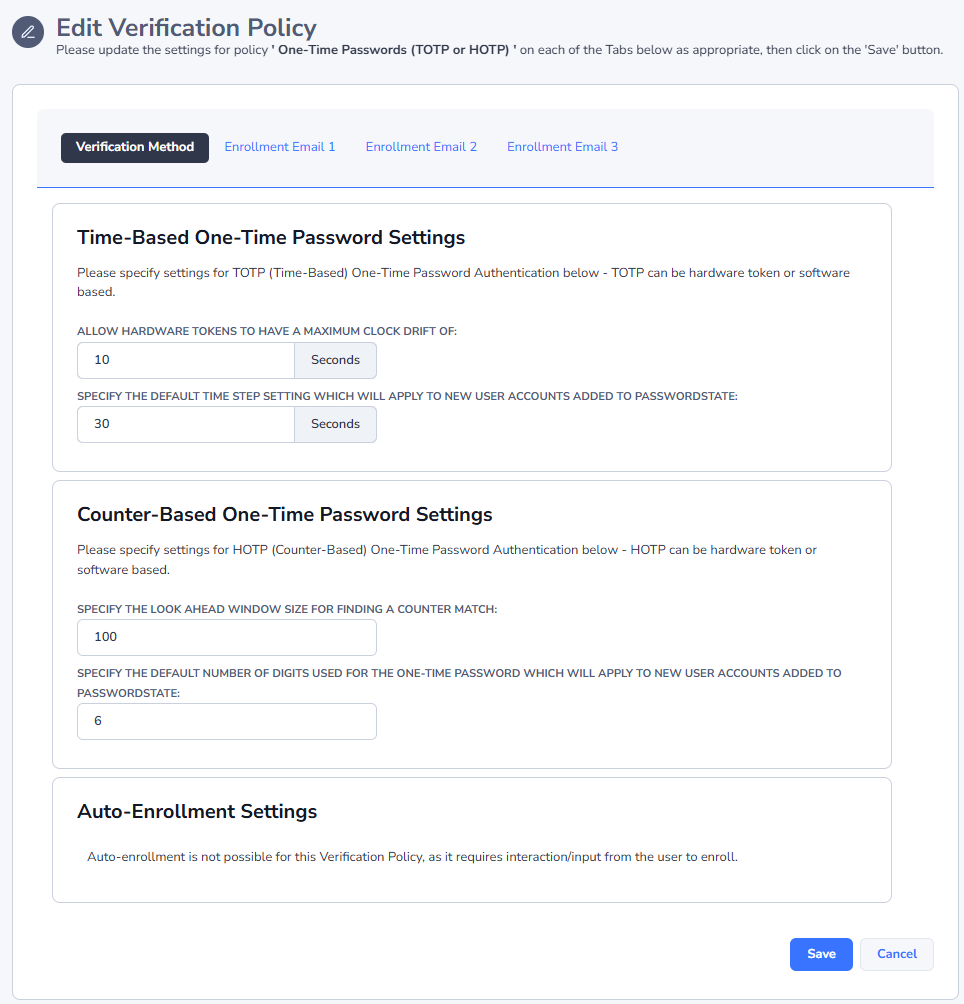 PRP Verification Policies 6