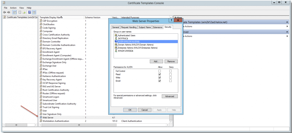 Webserver Properties