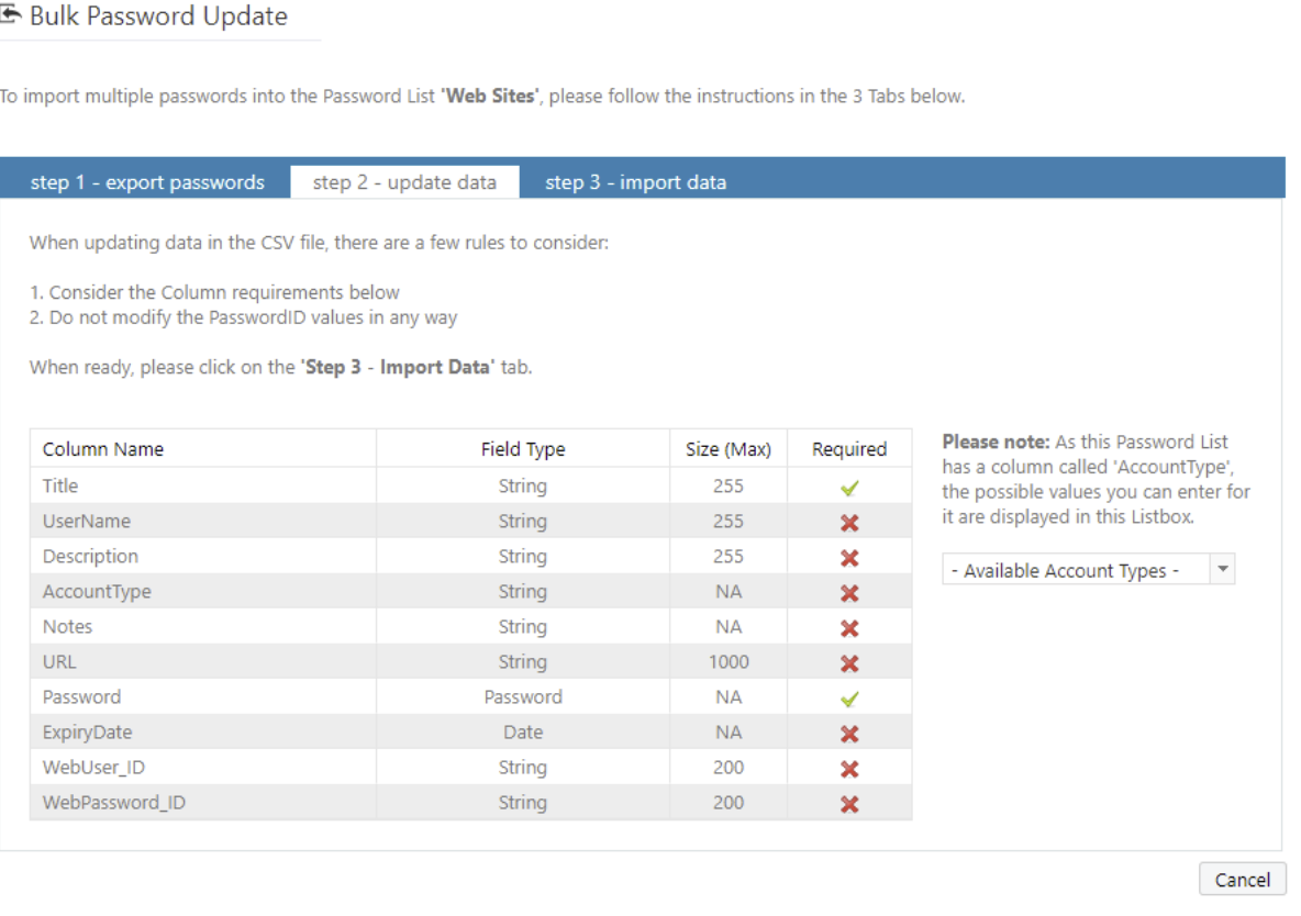 Bulk Password Update 2