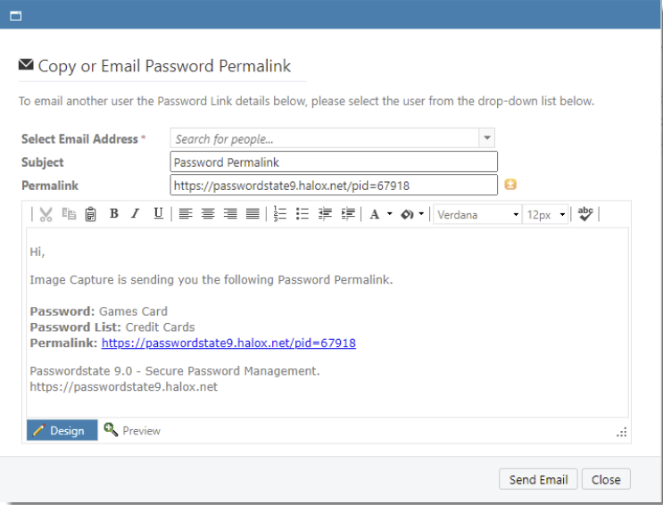 Email Permalink