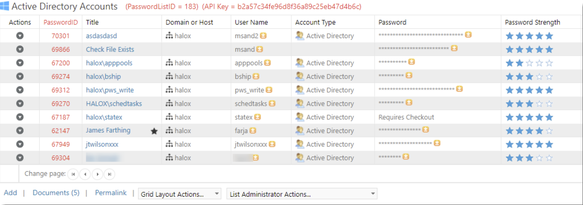 Visibility of Web API IDs 